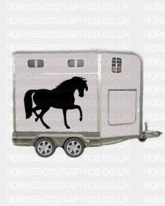 Horse Walking Silhouette Sticker