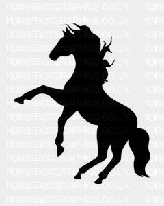 Horse Box Graphic - Horse Silhouette 16