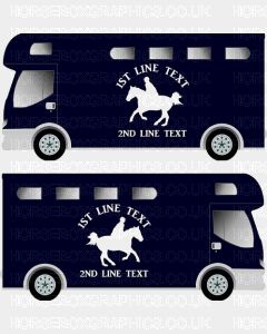 Horses and Text Design Self Adhesive Sticker 11