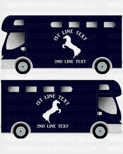 Horses and Text Design Self Adhesive Sticker 4