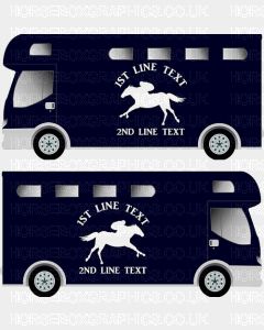 Horses and Text Design Self Adhesive Sticker 15
