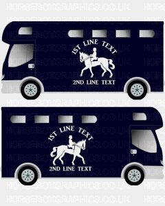 Horses and Text Design Self Adhesive Sticker 17