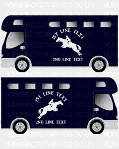 Horses and Text Design Self Adhesive Sticker 19