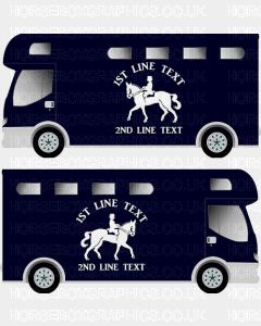 Horses and Text Design Self Adhesive Sticker 21