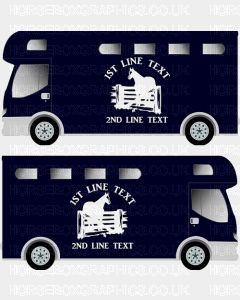 Horses and Text Design Self Adhesive Sticker 23