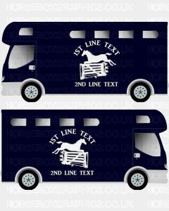 Horses and Text Design Self Adhesive Sticker 24