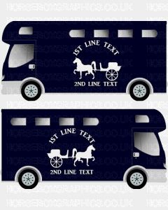Horses and Text Design Self Adhesive Sticker 7