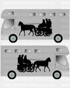 Horse and Carriage sticker Design 1