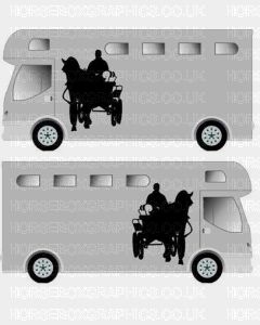 Horse and Carriage sticker Design 2