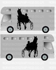 Horse and Carriage sticker Design 3