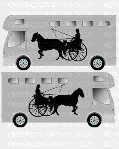 Horse and Carriage sticker Design 4