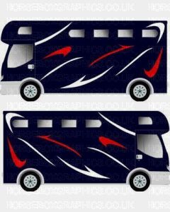 Horsebox Trailer Decorative Stripe Sticker 12