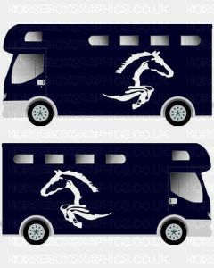 Horse Jumping Design Sticker 8