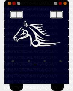 Horse Box Graphic  - Horses Head