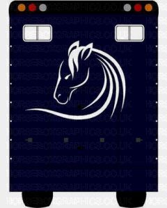 Horse Box Graphic  - Horses Head