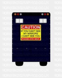 Caution Horses With Horse Sticker for Lorries / Trailers /Horsebox 