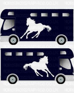 Horse Running Galloping Design Sticker 3