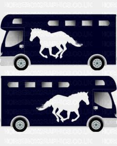 Horse Running Galloping Design Sticker 7