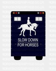 Slow Down For Horses Sticker for Lorries / Trailers /Horsebox
