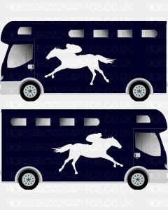 Sporting Horse Silhouette Sticker 1