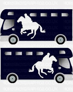 Sporting Horse Silhouette Sticker