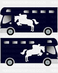 Sporting Horse Silhouette Sticker 2