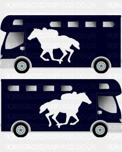 Sporting Horse Silhouette Sticker 3