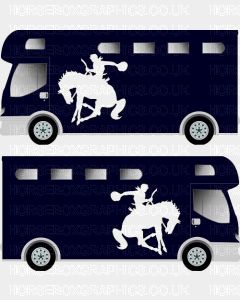Sporting Horse Silhouette Sticker 4