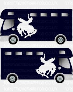 Sporting Horse Silhouette Sticker 5