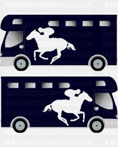Sporting Horse Silhouette Sticker 7