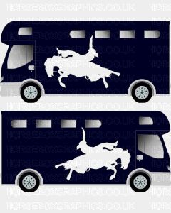 Sporting Horse Silhouette Sticker 8