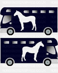 Horse Standing Grazing Silhouette Sticker