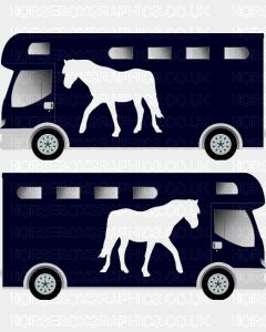 Horse Standing Grazing Silhouette Sticker 1