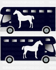 Horse Standing Grazing Silhouette Sticker 2