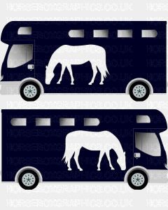 Horse Standing Grazing Silhouette Sticker 8