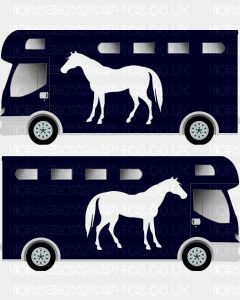 Horse Standing Grazing Silhouette Sticker 8