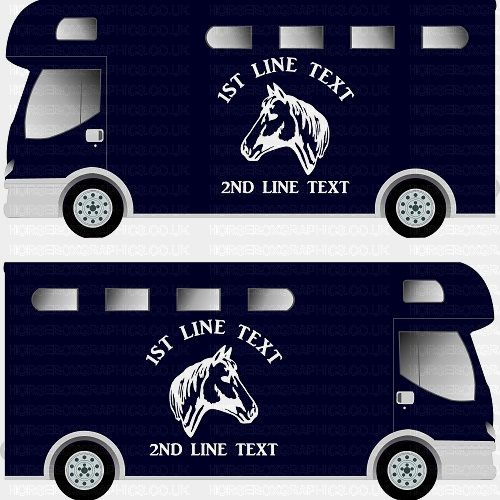 Horses and Text Design Self Adhesive Sticker 10