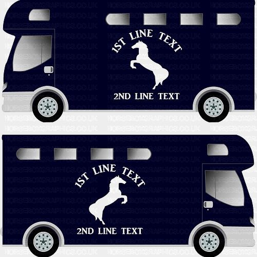 Horses and Text Design Self Adhesive Sticker 4