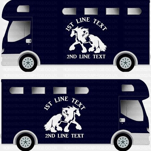 Horses and Text Design Self Adhesive Sticker 13