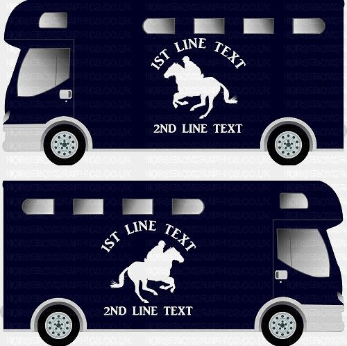 Horses and Text Design Self Adhesive Sticker 14