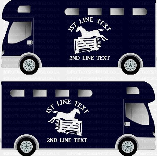 Horses and Text Design Self Adhesive Sticker 24