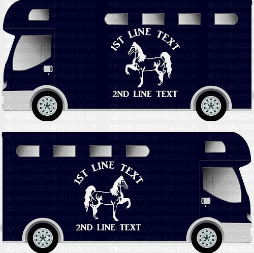 Horses and Text Design Self Adhesive Sticker 25