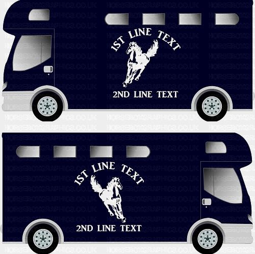 Horses and Text Design Self Adhesive Sticker 26