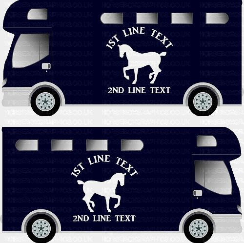 Horses and Text Design Self Adhesive Sticker 29