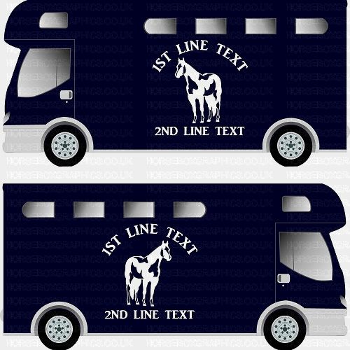 Horses and Text Design Self Adhesive Sticker 3