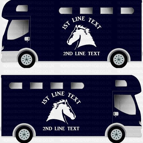 Horses and Text Design Self Adhesive Sticker 4