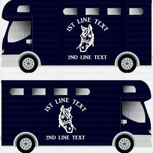 Horses and Text Design Self Adhesive Sticker 5