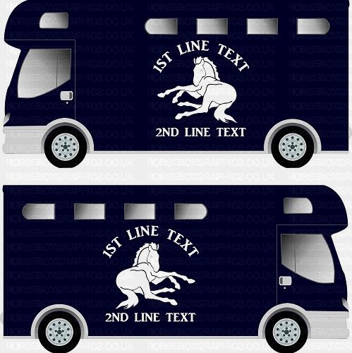 Horses and Text Design Self Adhesive Sticker 9