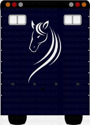 Horse Head design 2 graphic decal sticker