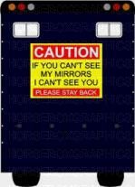 Caution Horses With Horse Sticker for Lorries / Trailers /Horsebox 